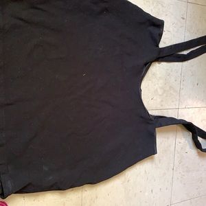 Mini suspenders skirt